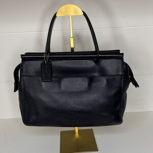 Coach Whitney Vintage Black Leather Satchel 9182